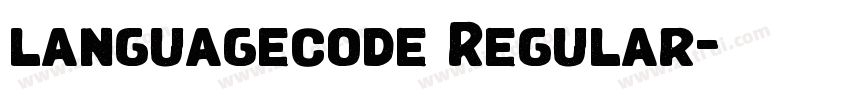 languagecode Regular字体转换